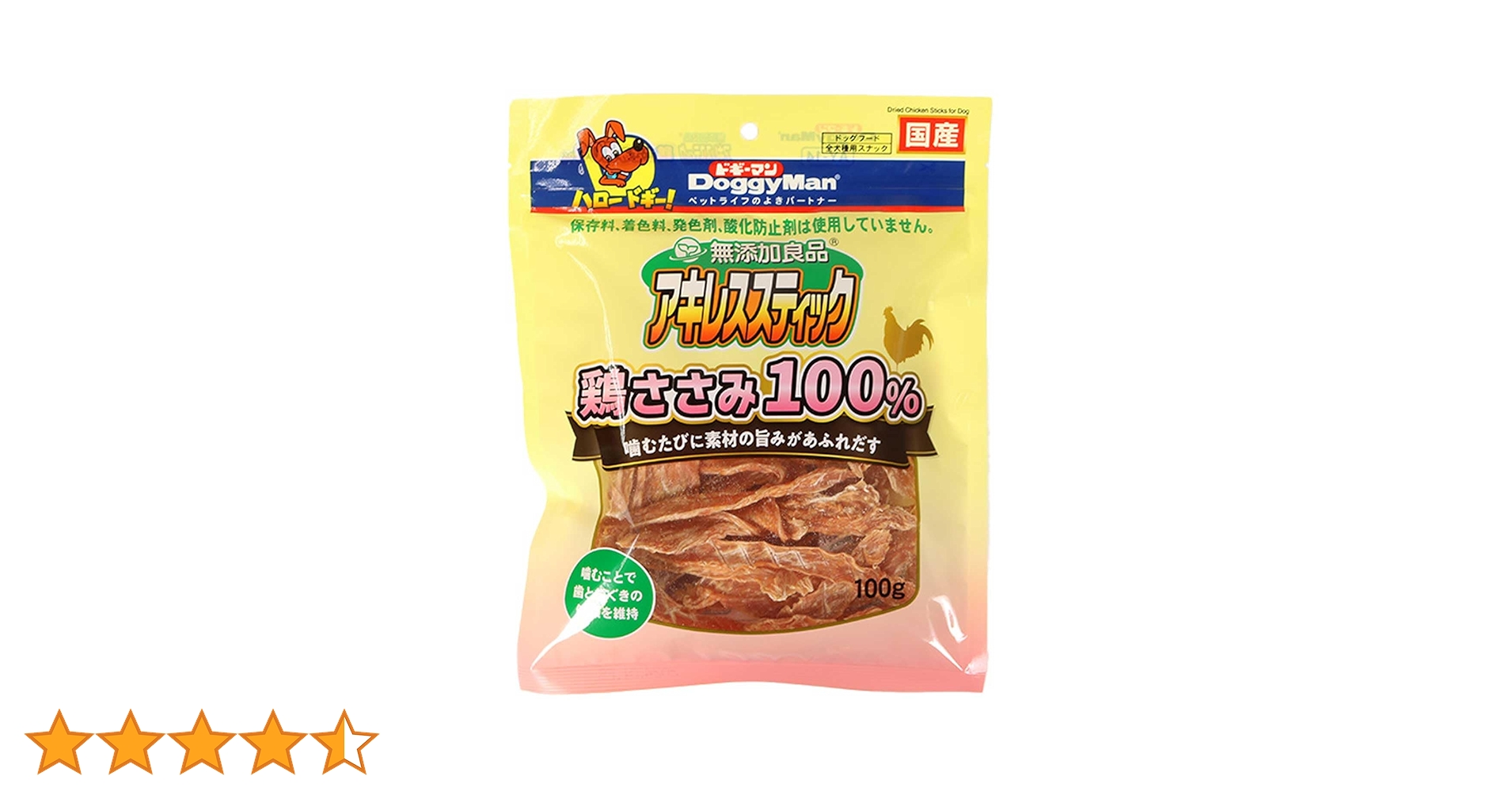ドギーマン 無添加良品 アキレススティック鶏ささみ100% 100g ×12袋 Amazon.co.jp: ドギーマン 無添加良品 アキレススティック 鶏ささみ100